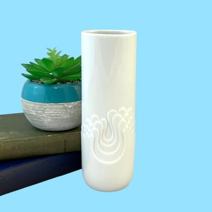 Vintage Splash Vase, Thomas Germany Deutsches Porzellan, Rosamunde Nairac Op Art Abstraktes Design