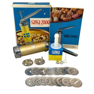 Vintage Cookie Press, Sawa 2000 Deluxe, Made in Sweden, Swedish Spritz Cookies, Shortbread, Christmas Baking