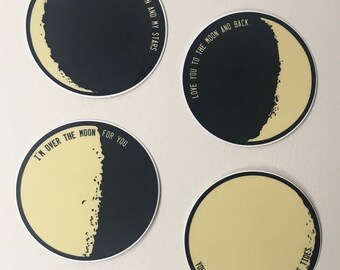 Love By The Moon Stickers