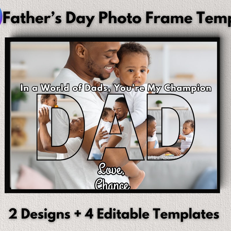 Fathers Day Photo Frame - Etsy