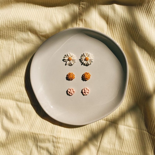 Trio Small Stud Pack/ Polymer Clay Stud Earrings/ Clay Etsy Australia