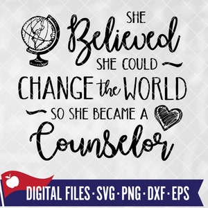 School Counselor svg, Advisor Shirt png, School Psychologist, Therapist Tshirt Design, Counseling Gift, Instant Download, Cricut Cut File