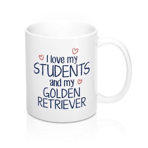 Personalisierte Lehrertasse - Personalisierte Hunderasse Kaffeetasse - Lustiges Dankesgeschenk - Hundemama Tasse oder Schulanfang, Erster Tag Zurück