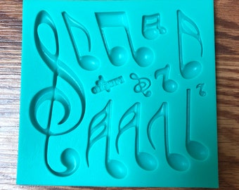 Musical Notes Chocolate Candy Mold 1295 NEW