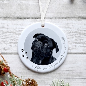 Personalised Pet Memorial Ornament: Custom Photo Keepsake Bauble