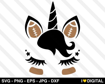 Unicorn Face SVG Vector Unicorn Face SVG Vector
