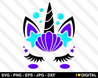 Little mermaid svg | Etsy