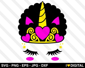 Download Afro unicorn | Etsy