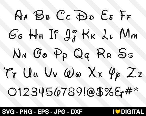 Download Disney Alphabet Set Font SVG Vector Minnie Mouse Face ...