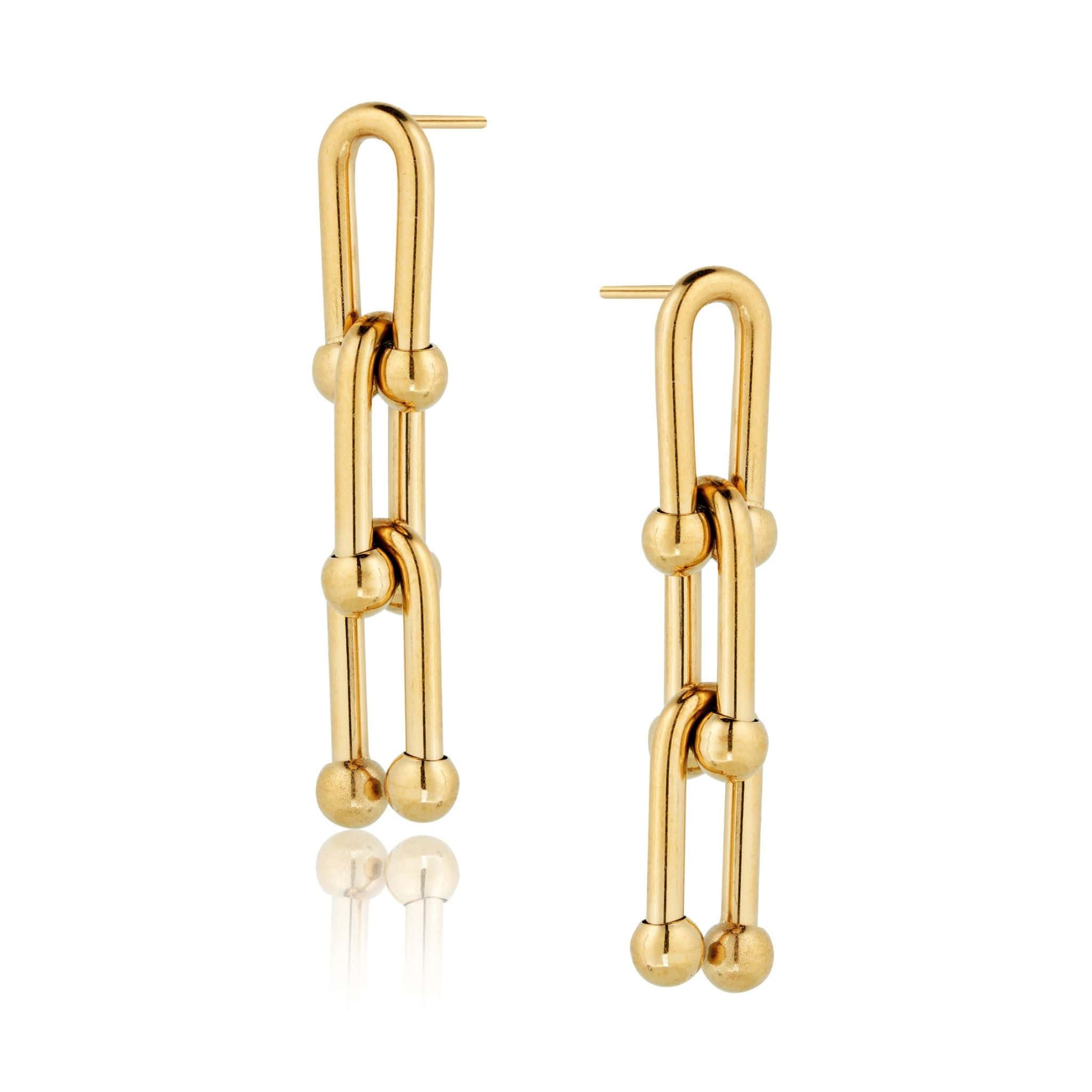 Hardware Earrings • 18K Gold Plated • Minimal Design