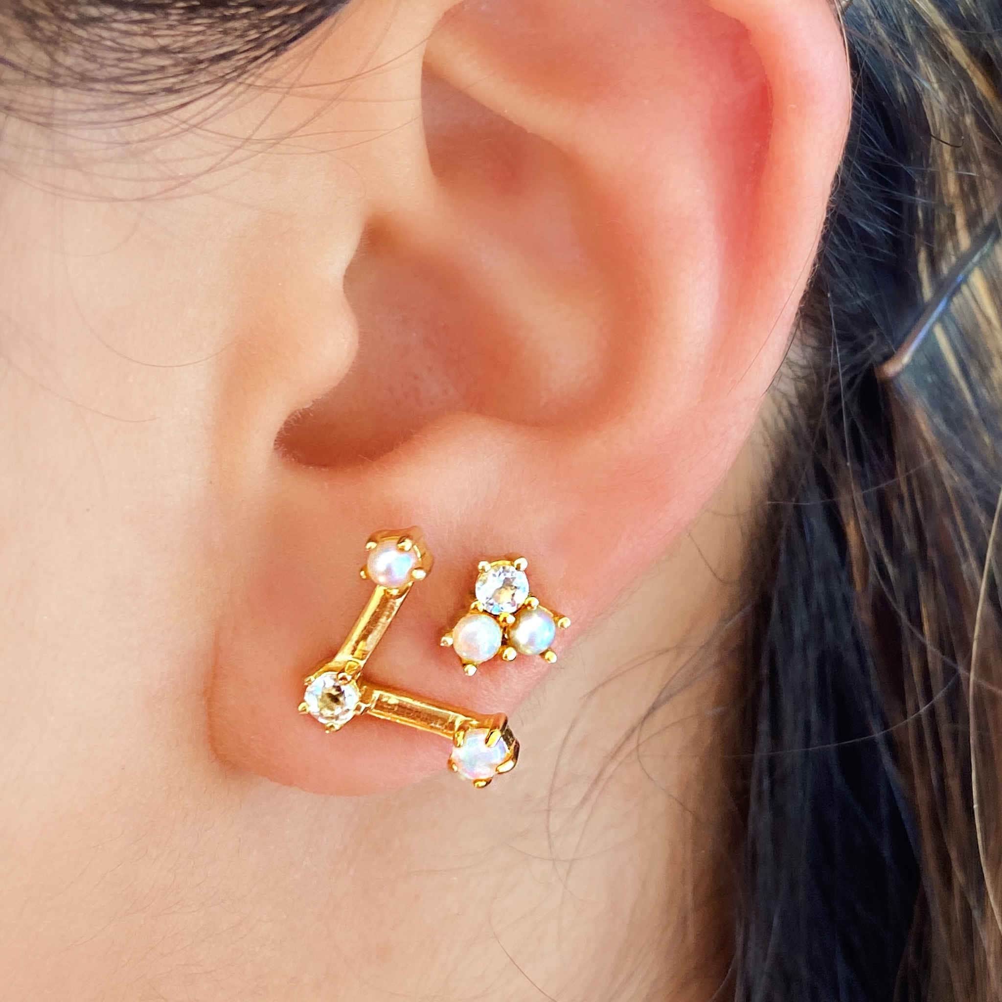 mismatched earring set