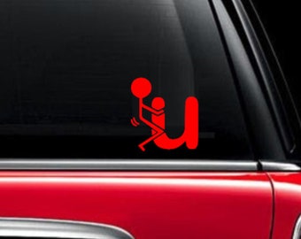 Fuck You Decal Etsy - f u funny car decal sticker humor car window truck sign fuck you fuck u f you