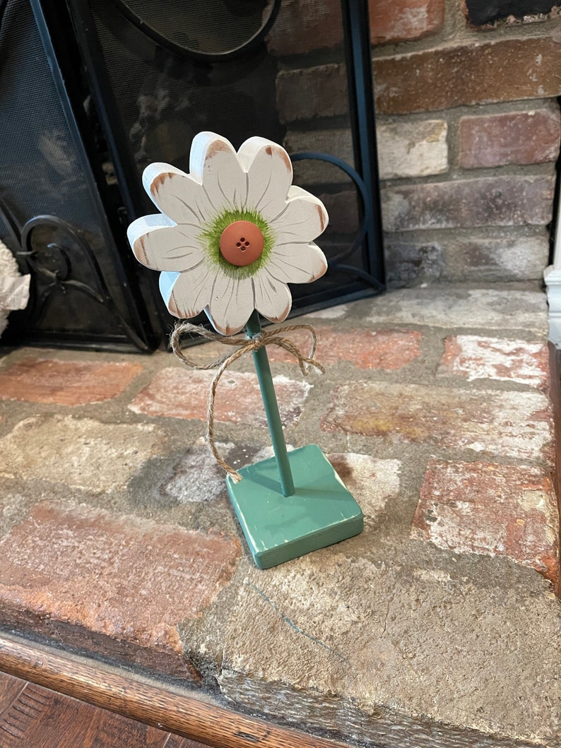 Rustic Wood Flowers Daisy/Sunflower/Lily/Iris Daisy