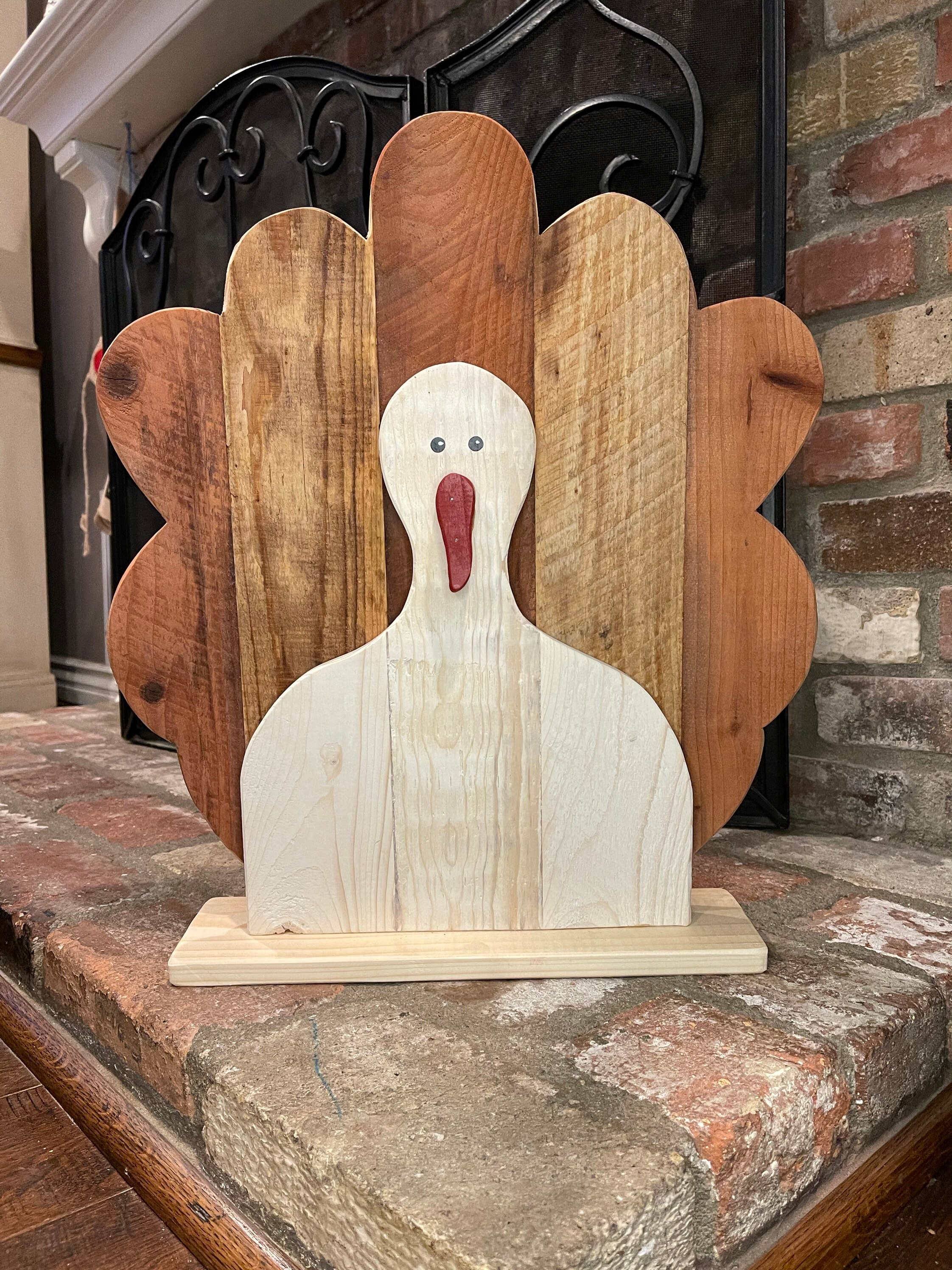 Rustic Wood Turkey Etsy