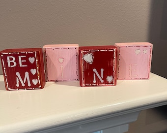 Rustic Heart Blocks