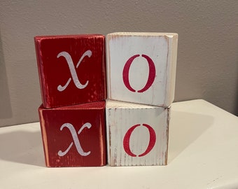 Rustic Heart Blocks