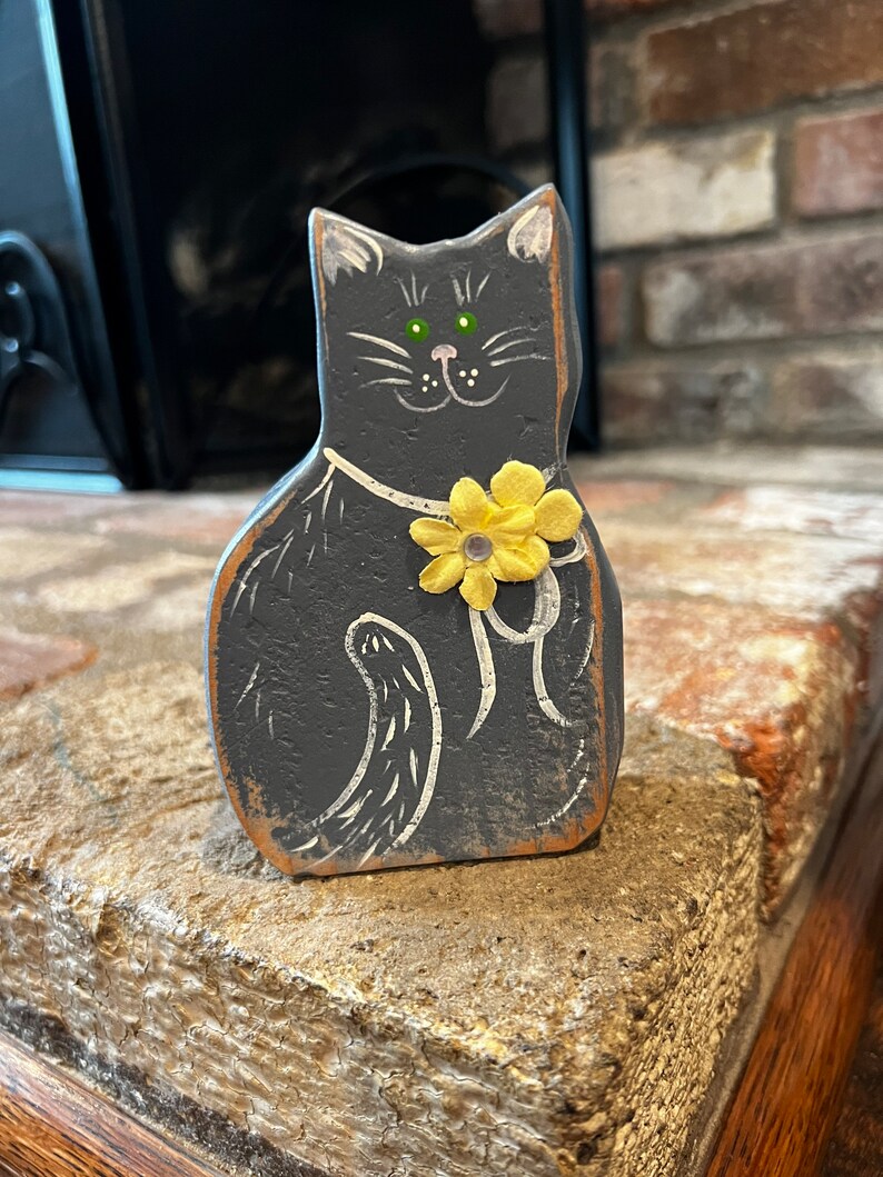 Rustic Upright Cat (1)-extra Small - Etsy