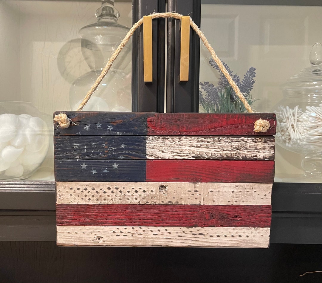 Rustic 1776 Wood Flag - Etsy