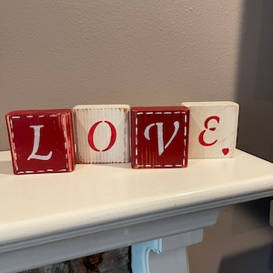 Rustic Heart Blocks