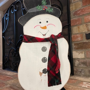 Rustic Wood Snowman (Large)