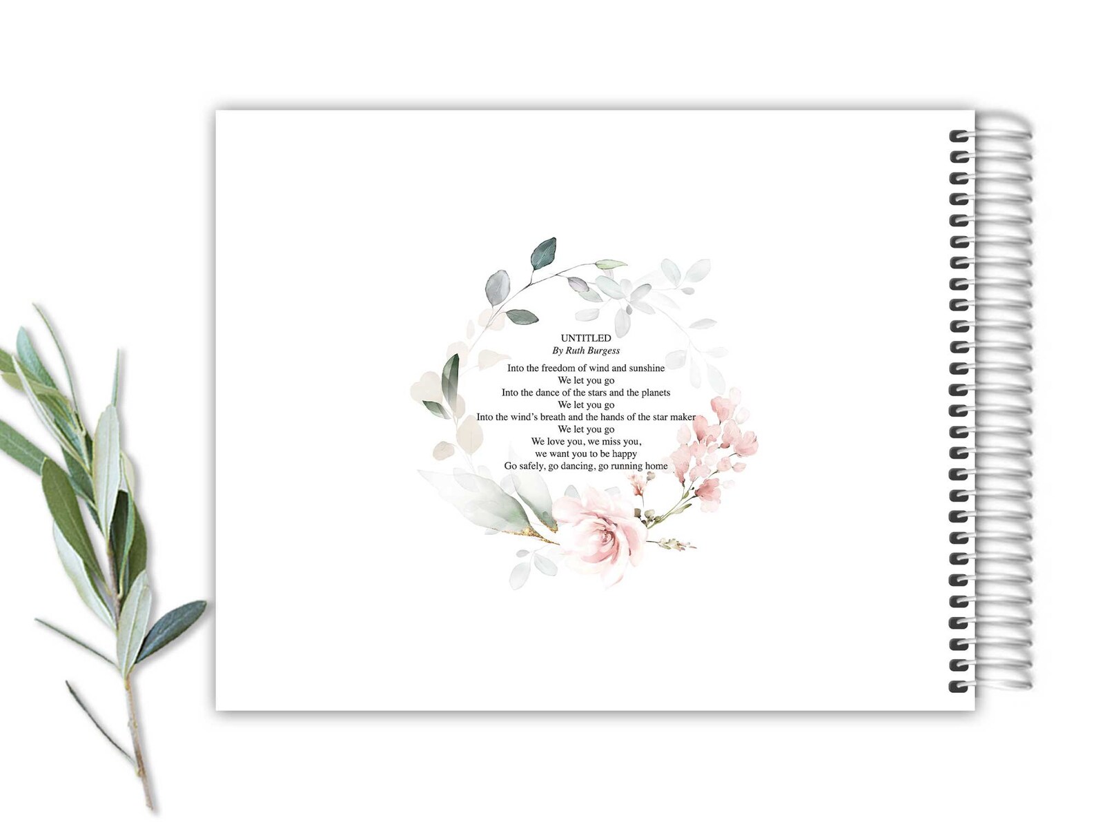 Memorial Service Guest Book A Life Remembered Funeral Guest Etsy