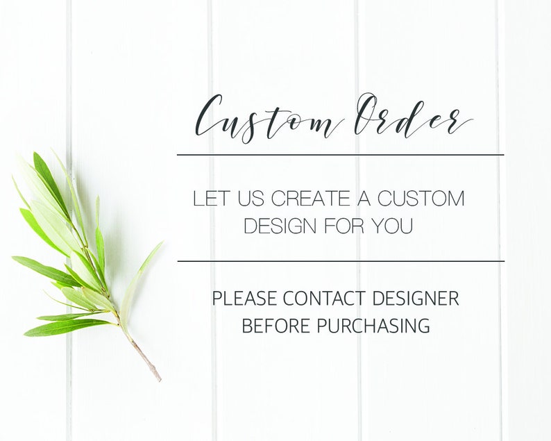 CREATE A CUSTOM ORDER Etsy