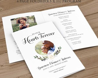 Golf Funeral Program Template Obituary Order of Service | Etsy