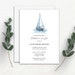 Funeral Invitation Printable, Nautical Celebration of Life Invitation ...