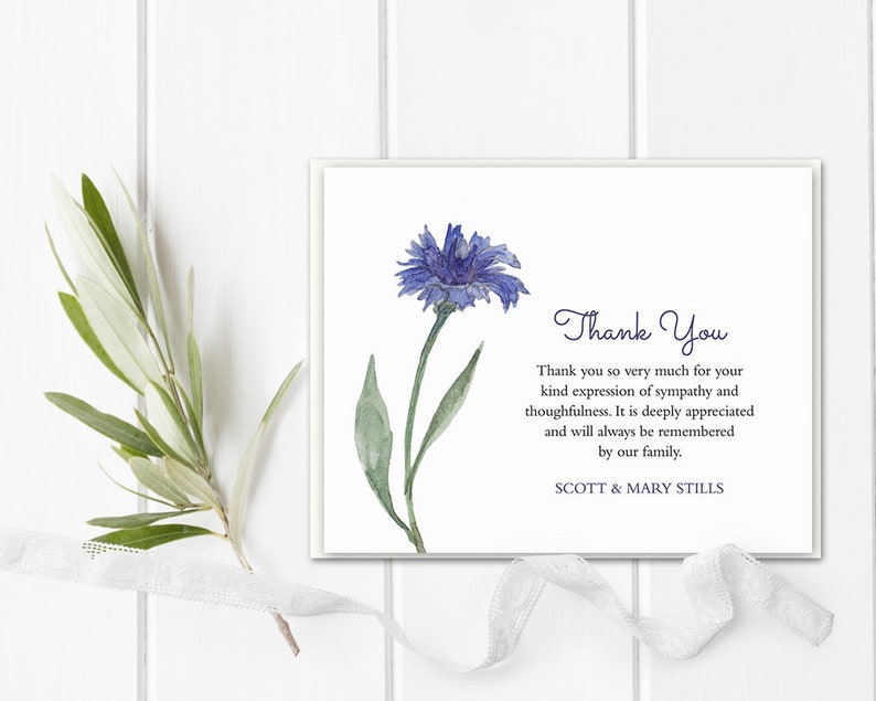 funeral acknowledgement card template sympathy thank you