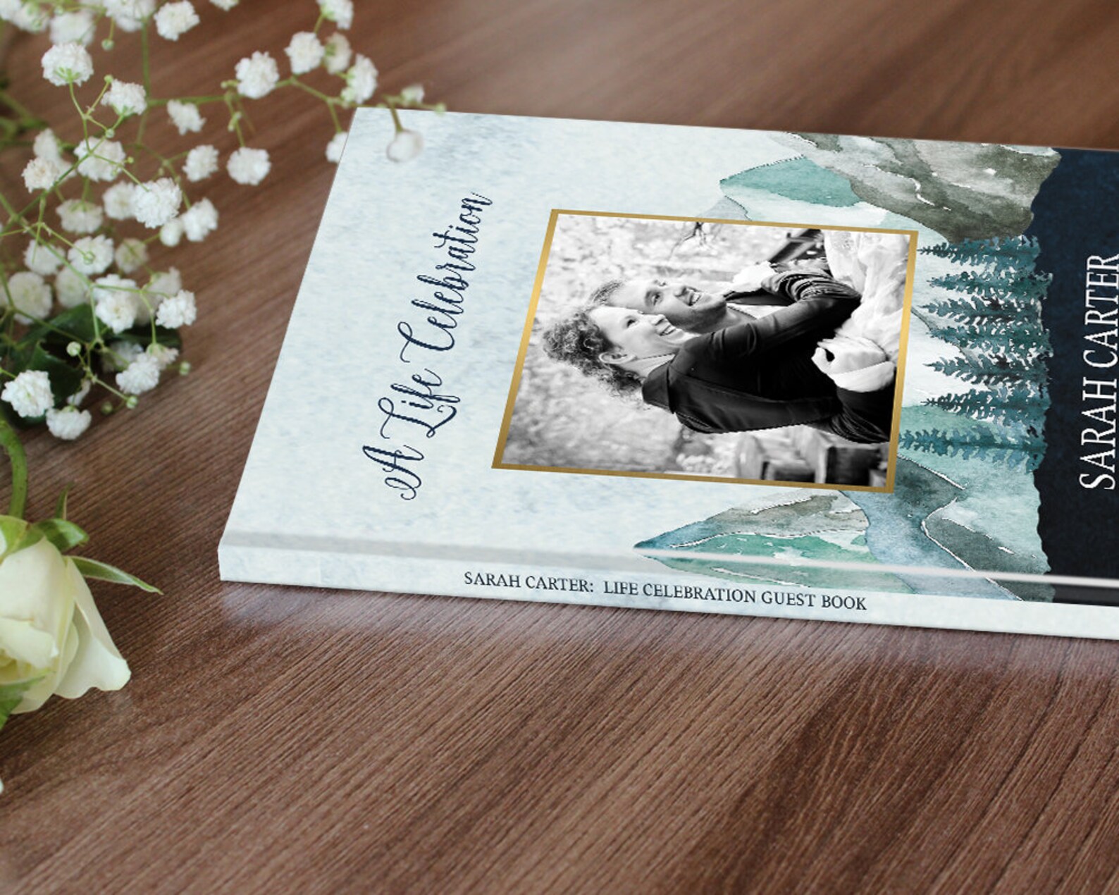 Funeral Guest Book Memorial Service Guest Registry A Life Etsy