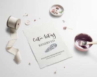 Custom Design Services Add On Contact Designer Prior to Ordering