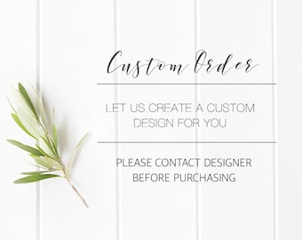 CREATE A CUSTOM ORDER