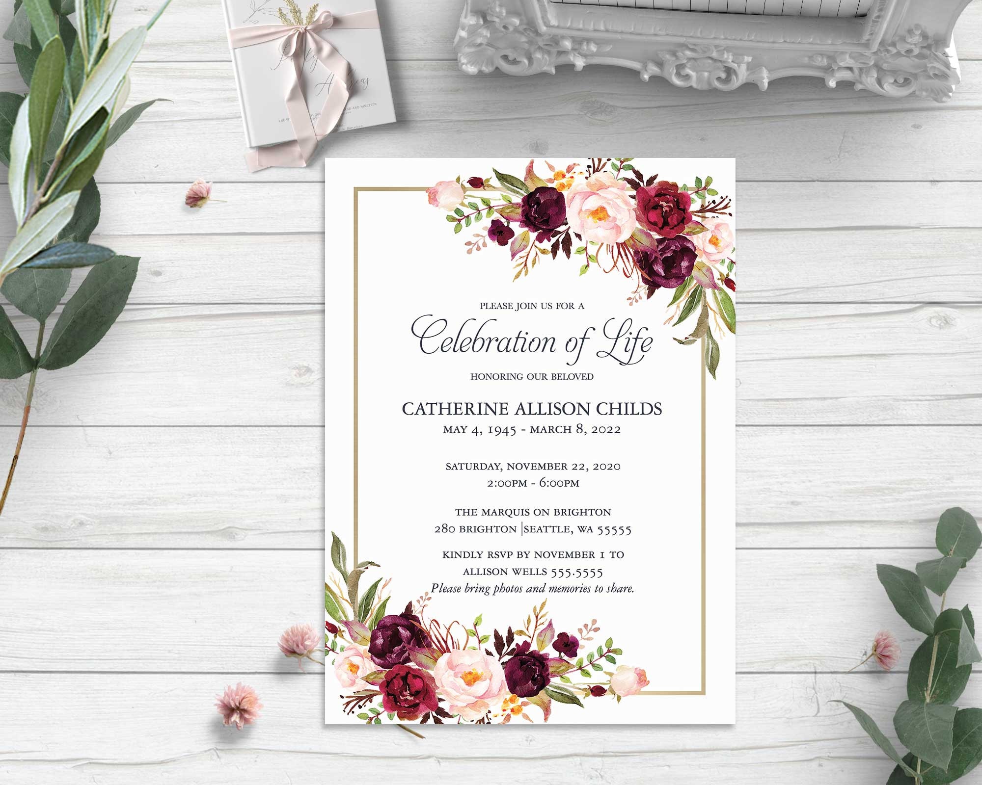 funeral-card-funeral-invitation-printable-celebration-of-etsy-uk