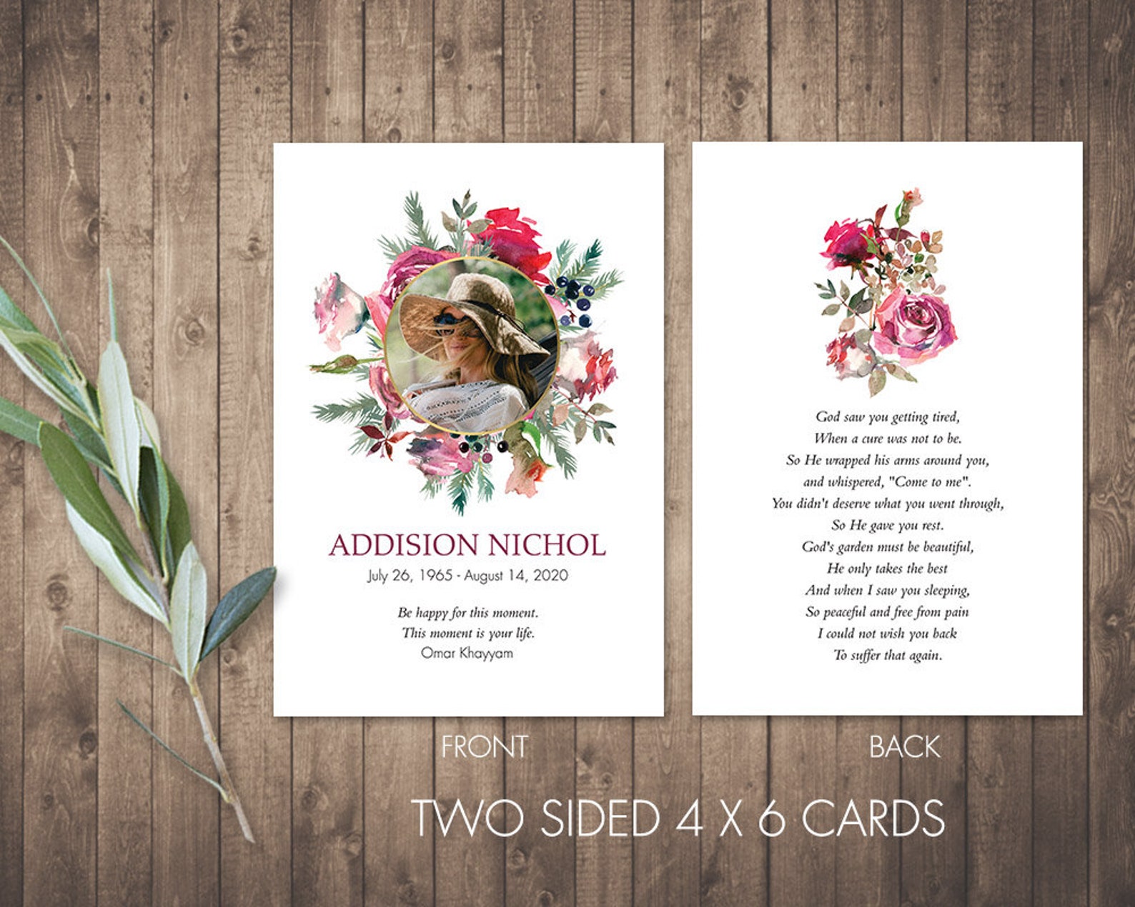 funeral-card-printable-mass-card-with-photo-custom-design-etsy