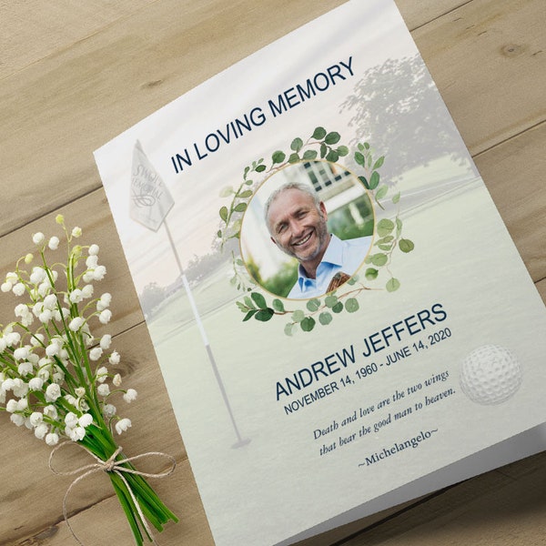 Funeral Program Diy - Etsy