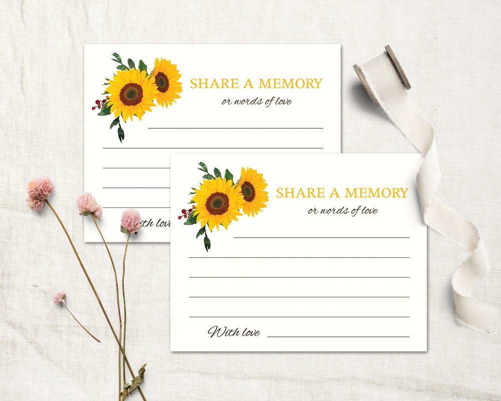 Share A Memory Card Printable Template Memory Cards Share a | Etsy