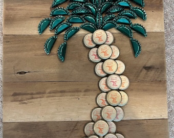 Palmera con tapa de botella