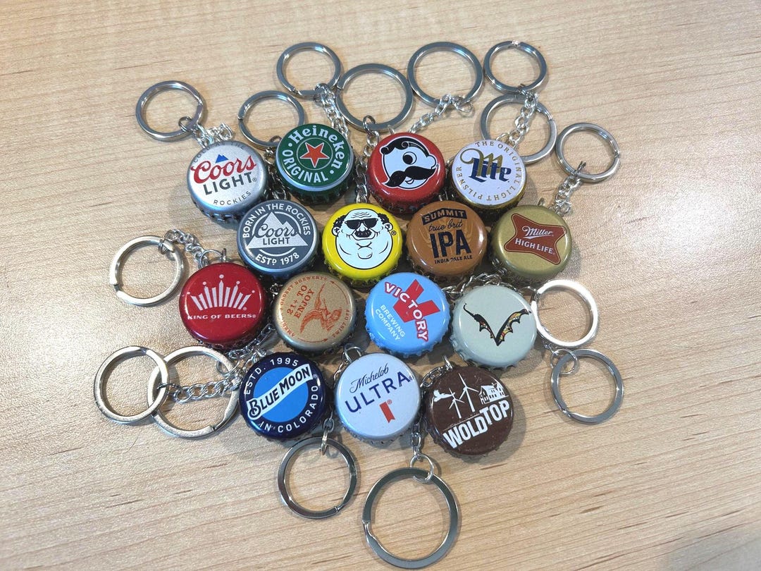 Beer Bottle Cap Keychains Canada