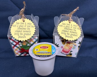 Cápsula para té helado K-Cup con soporte decorativo