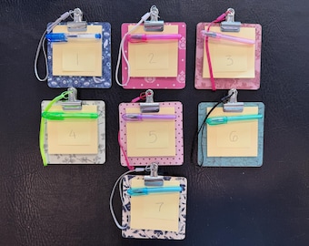 Mini portapapeles para notas Post-it de 3x3