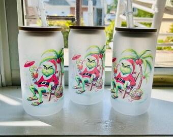 Vaso de Grinchmas Verde Malvado - Taza de Café Helado