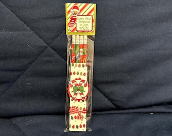 Paquete de 4 lápices navideños