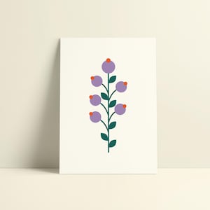Bloemenkaart | Bedankingskaart | Beterschapskaart | Appreciatie | Moederdag | Verjaardag |Minimalistische & Geïllustreerde Wenskaart (A6)