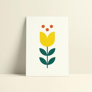 Bloemenkaart | Bedankingskaart | Beterschapskaart | Appreciatie | Moederdag | Verjaardag |Minimalistische & Geïllustreerde Wenskaart (A6)