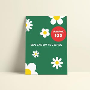 Wenskaarten multipack 10 stuks – Bloemen wenskaarten voor verjaardag - Voordeelbundel met korting