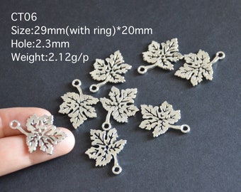 ein Satz von 20g Ahornblatt Charms-Antique Silber Ton Charms-DIY Schmuck Anhänger Charms-Natur Element Charms-Blätter Charms-Zamak Ahorn Blätter