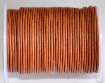 2.0mm natural matt leather cord-high quality leather cord-leather thread-jewelry making leather cord-antique sense leather