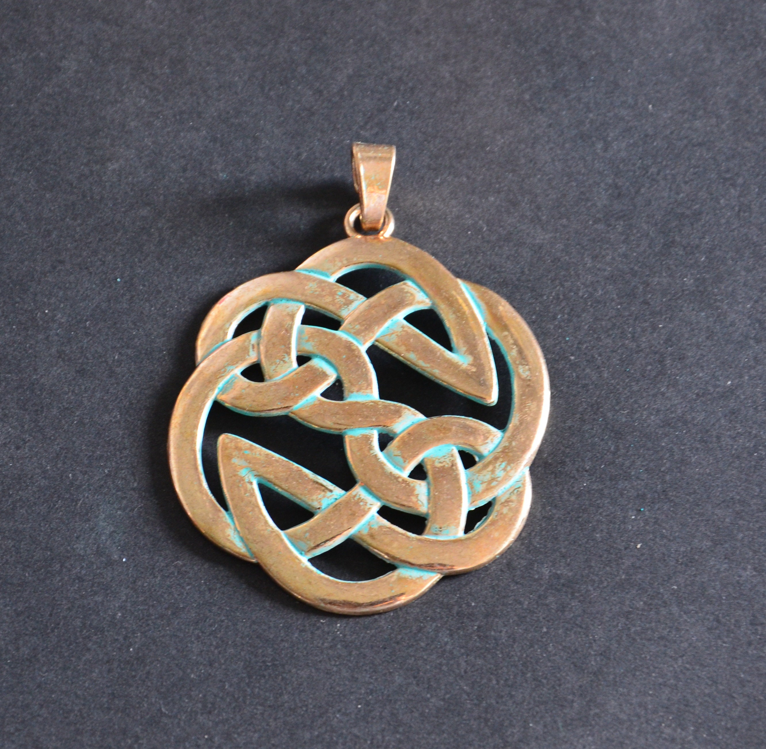 Un conjunto de 2 piezas antiguo colgante cobre con color verde | Etsy