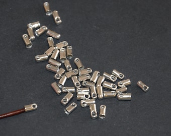 a set of 100 unties terminal hanger-terminal hanger,2mm terminal hanger-leather cord terminal-terminal connector-small hole terminal