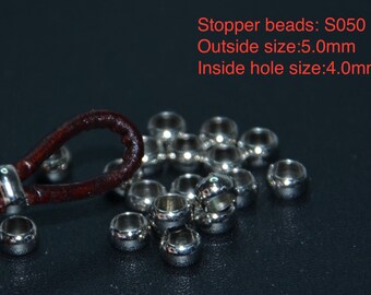 a set of 40/60/150/200/300 pieces stopper beads-terminal beads, alloy stopper beads-jewellery making material-beading stopper beads.